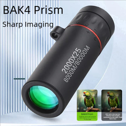 Telescópio Monóculo Portátil, Caça, olhar Aviões e ver coisas a longa Distancia