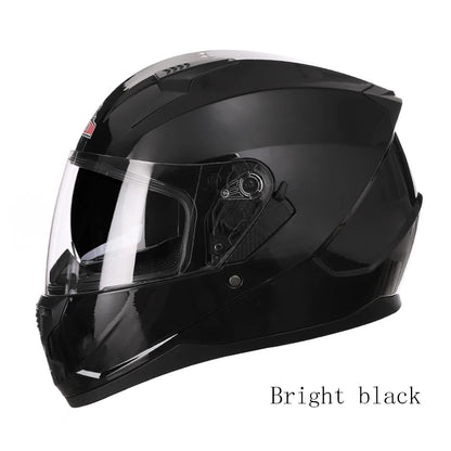 Motorcycle Helmet Full Face Double Lens Capacete Professional Men Women Four Seasons DOT ECE Approved Safety Protective Casco