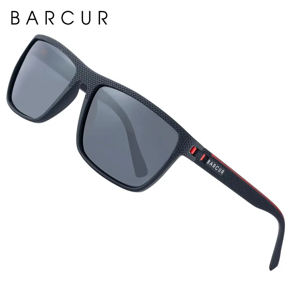 Óculos de Sol BARCUR Design TR90 para Homens Polarizados, Leves, Esportivos, Óculos de Sol para Mulheres, Acessório de Óculos com Proteção UVAB