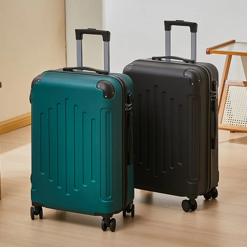 Mala de 20/24 polegadas com Rodas Universais e Cadeado de Combinação, Mala de Viagem de Grande Capacidade