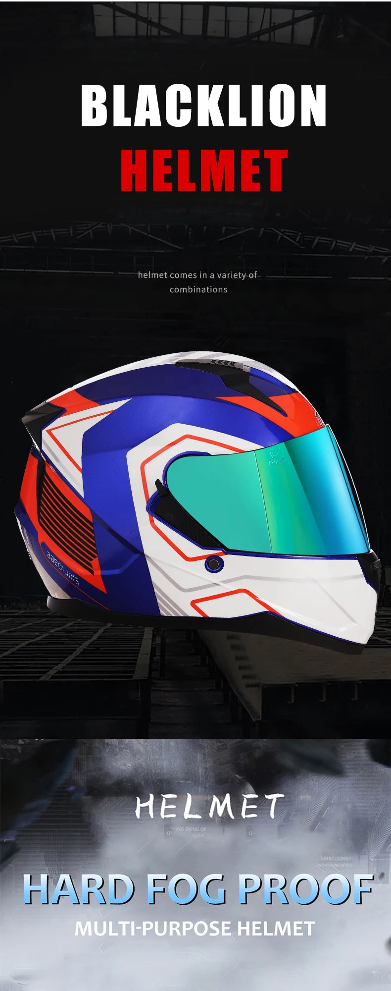 Motorcycle Helmet Full Face Double Lens Capacete Professional Men Women Four Seasons DOT ECE Approved Safety Protective Casco