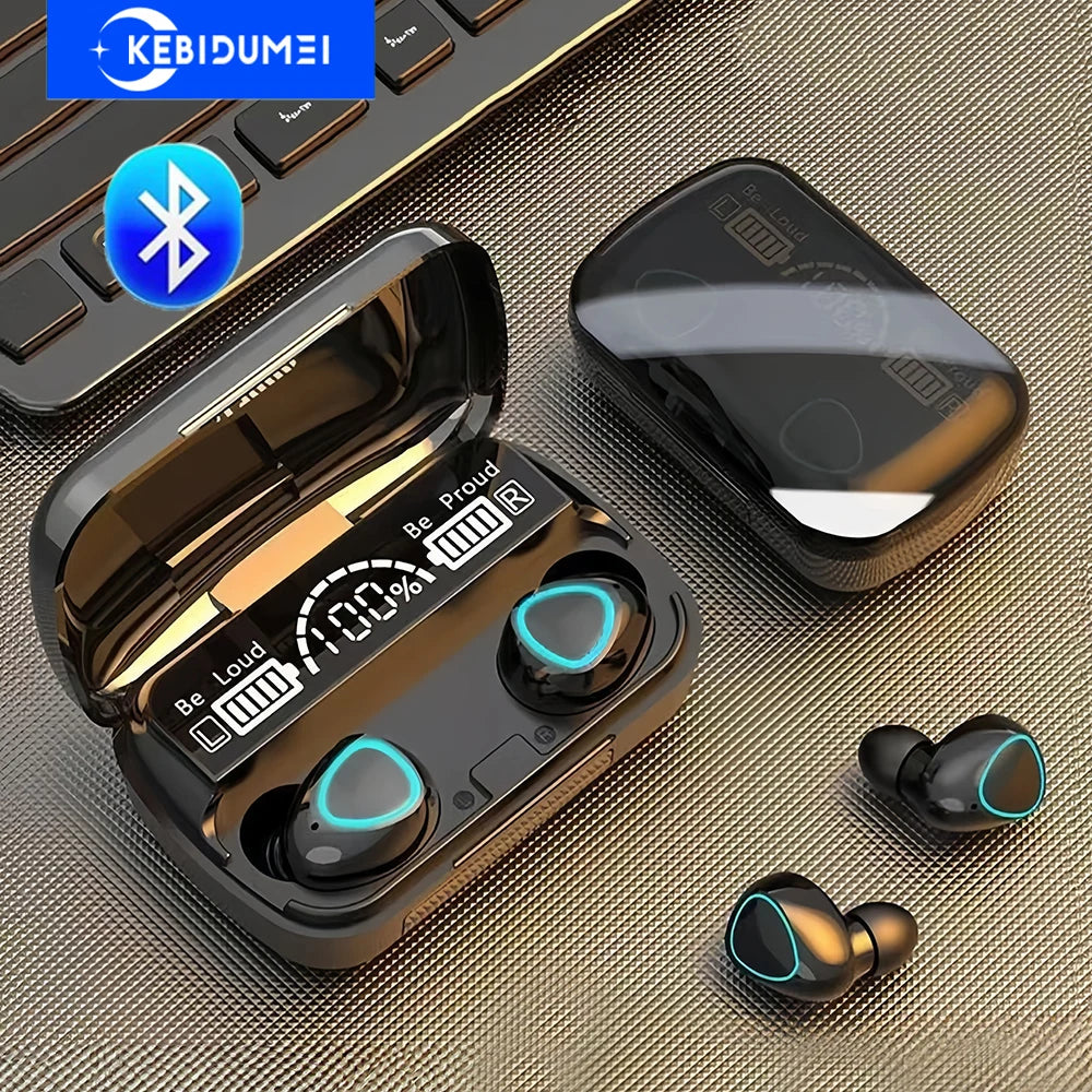 TWS Wireless Earphones Bluetooth Headphones in ear Earbuds HiFi Stereo Noise Reduction Headsets LED Display for Xiaomi Huawei