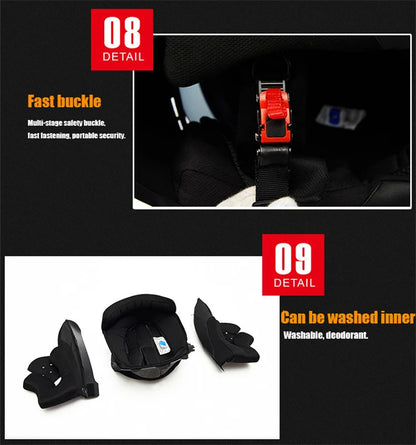 Full Face Motorcycle Helmets Latest Downhill Racing Motorbike Riding Casco Capacete De Moto DOT Approved For Men Women Kask