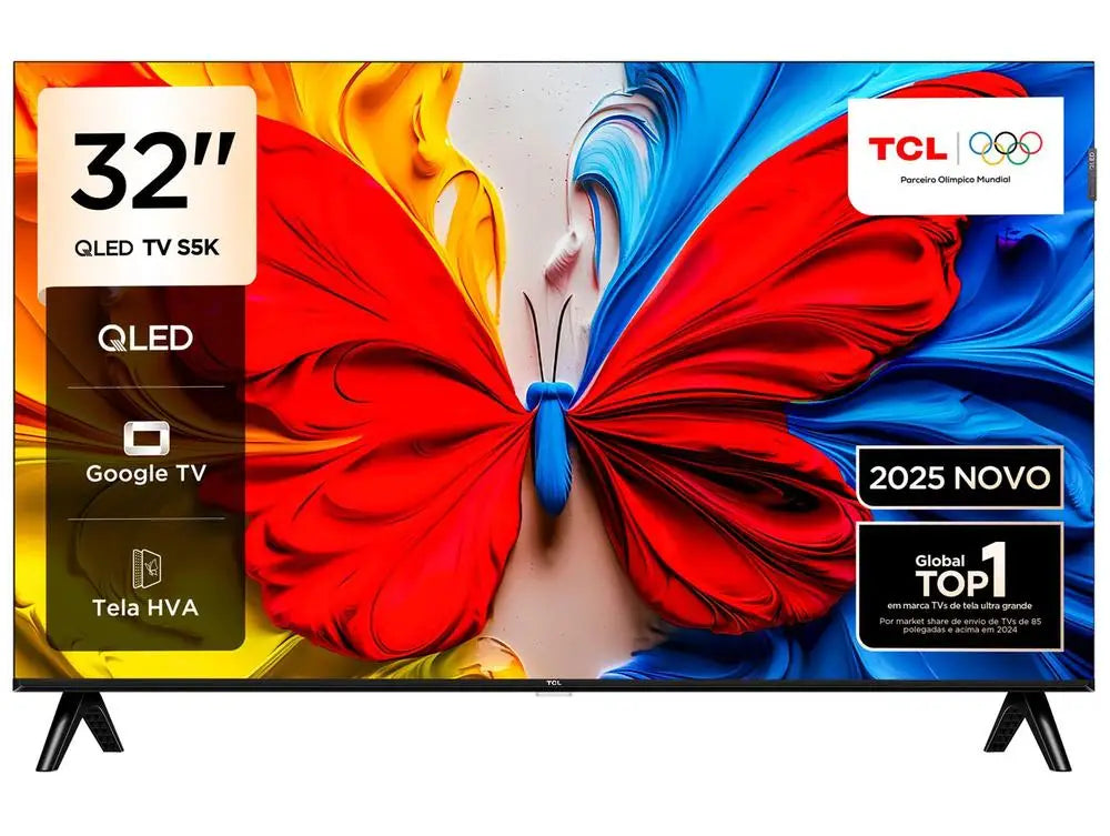 Televisão Smart TV 32 "TCL Full HD QLED 35S5K Google TV 2 HDMI