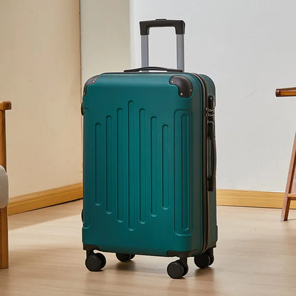 Mala de 20/24 polegadas com Rodas Universais e Cadeado de Combinação, Mala de Viagem de Grande Capacidade