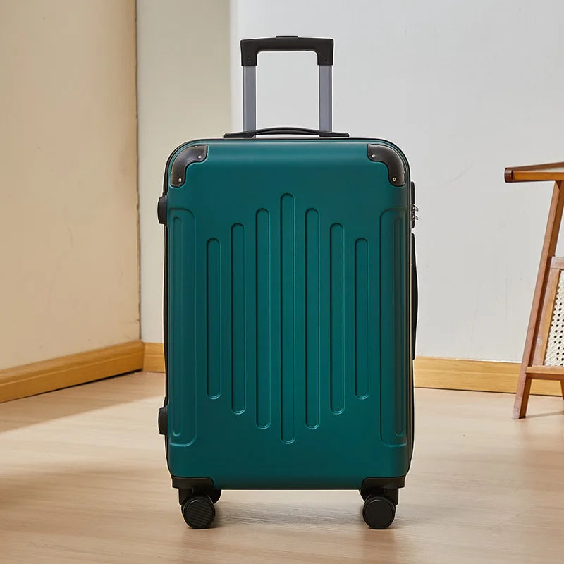 Mala de 20/24 polegadas com Rodas Universais e Cadeado de Combinação, Mala de Viagem de Grande Capacidade