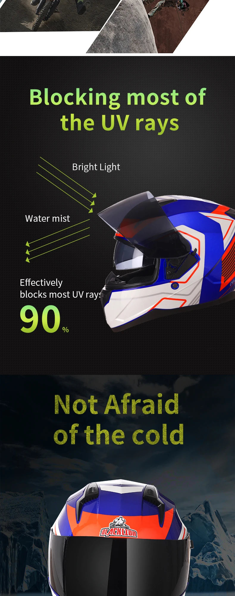 Motorcycle Helmet Full Face Double Lens Capacete Professional Men Women Four Seasons DOT ECE Approved Safety Protective Casco