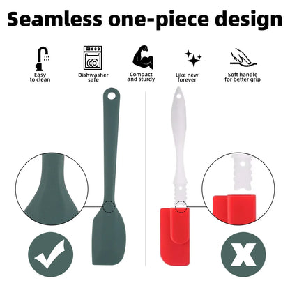 Conjunto de Utensílios de Silicone para Assar 6 peças / 9 peças Raspador de Creme, Pincel de Óleo, Resistente ao Calor, Grau Alimentício, Utensílios para Churrasco e Cozinha