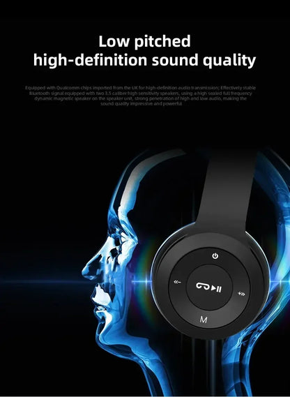 Stereo P47 Headset 5.0 Bluetooth Headset Folding Series Wireless Outdoor SportsHeadset for iPhone Samsung PC Game Accessories