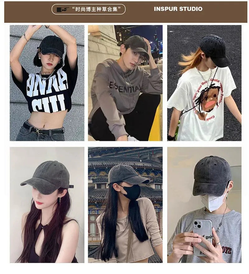 Bonés de Beisebol Liso Fashion para Homens Cap Streetwear Estilo Boné Feminino Snapback Boné Casual Boné Pai Boné Hip Hop