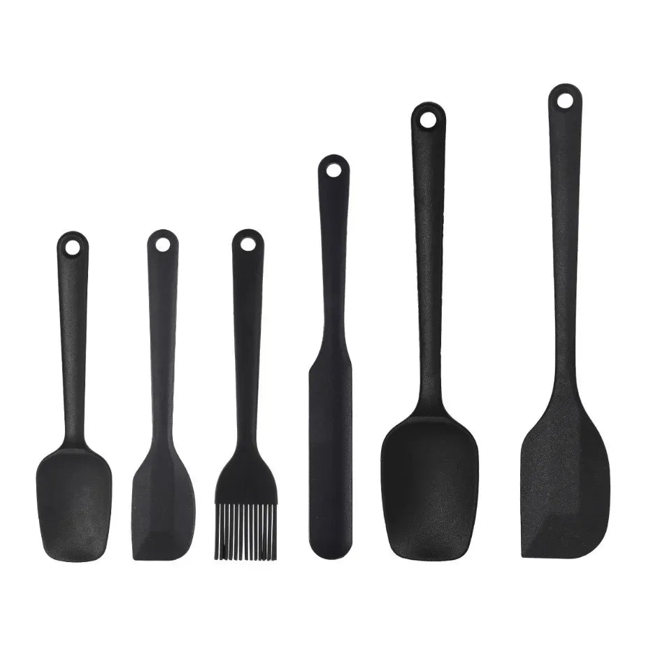Conjunto de Utensílios de Silicone para Assar 6 peças / 9 peças Raspador de Creme, Pincel de Óleo, Resistente ao Calor, Grau Alimentício, Utensílios para Churrasco e Cozinha