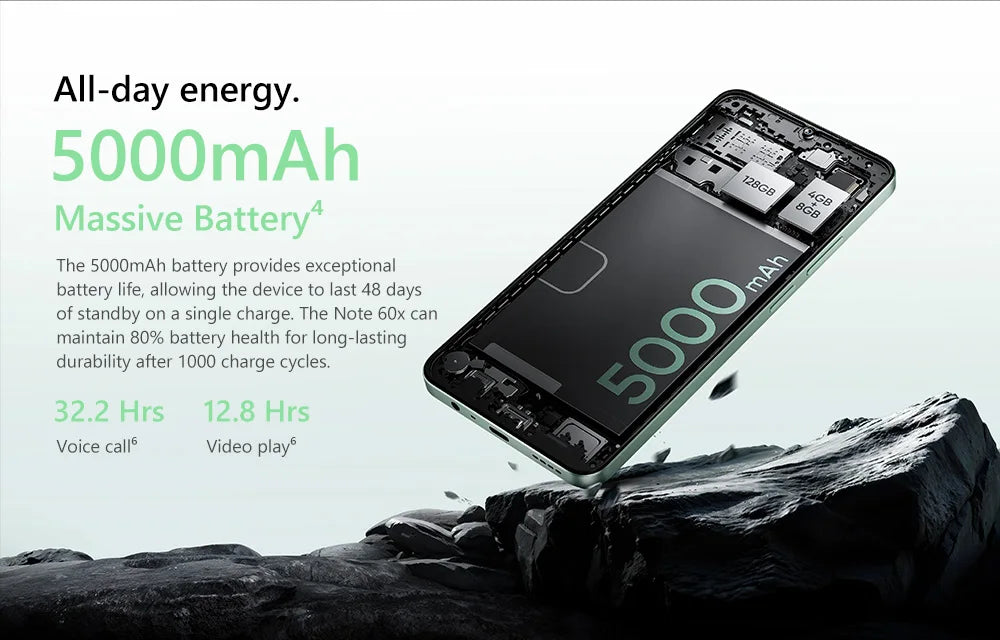 Celular Smartphone Realme Note 60X 4G 3GB Ram 64GB Rom 5000mAh