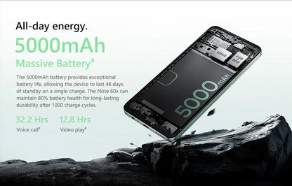 Celular Smartphone Realme Note 60X 4G 3GB Ram 64GB Rom 5000mAh