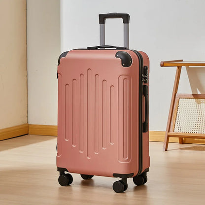 Mala de 20/24 polegadas com Rodas Universais e Cadeado de Combinação, Mala de Viagem de Grande Capacidade