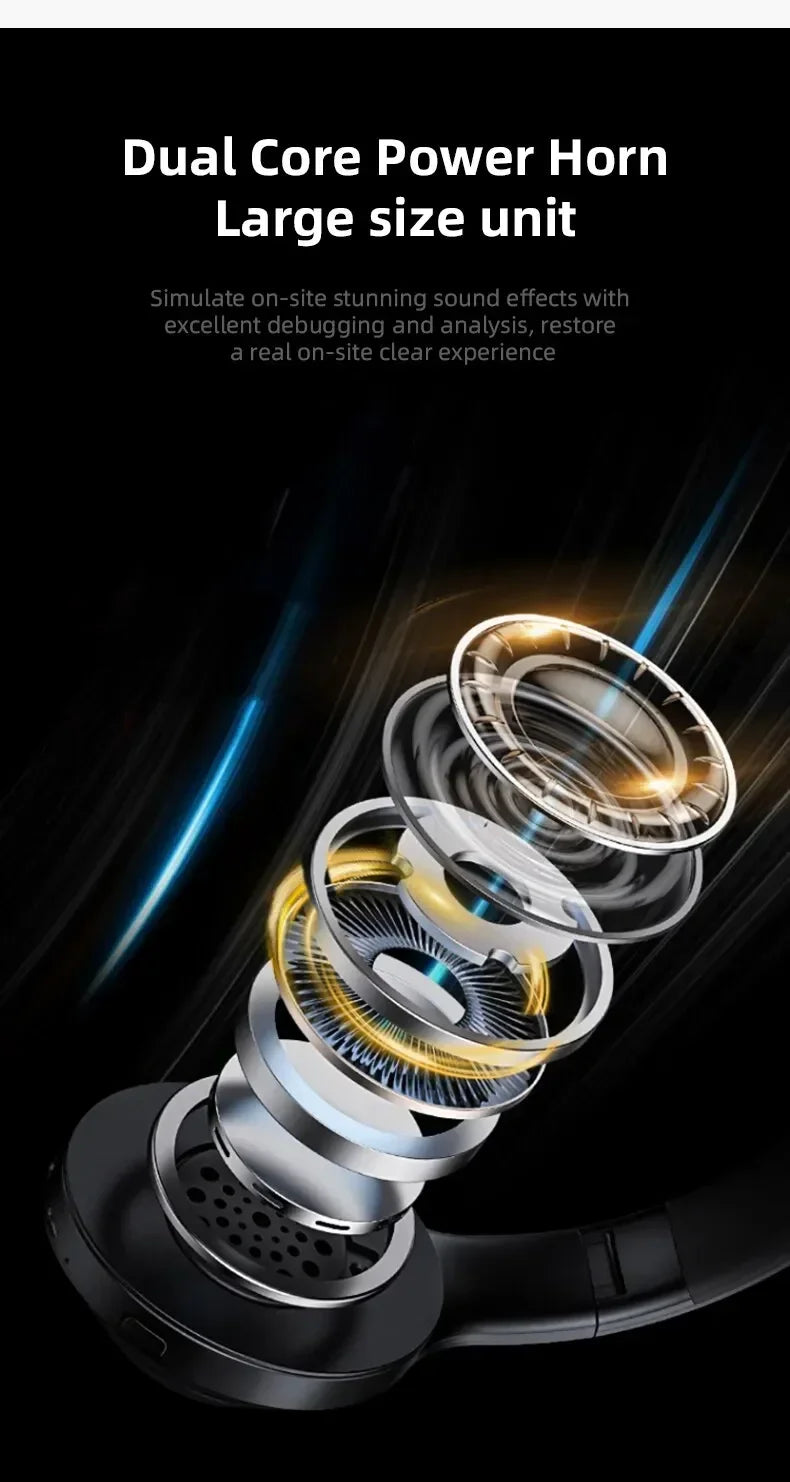 Stereo P47 Headset 5.0 Bluetooth Headset Folding Series Wireless Outdoor SportsHeadset for iPhone Samsung PC Game Accessories