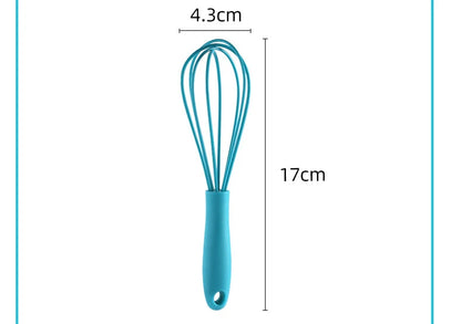 Batedor de Ovos de Silicone Infantil Mini de 15 cm Manual para Casa Misturador de Creme Ferramenta de Cozinha para Assar