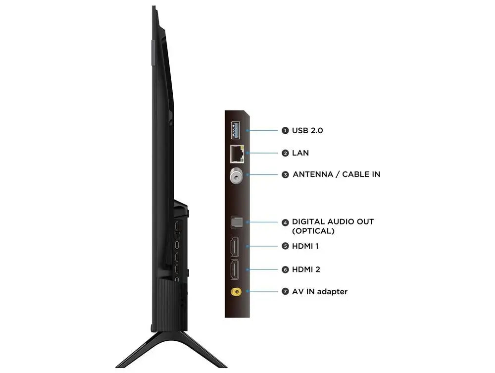Televisão Smart TV 32 "TCL Full HD QLED 35S5K Google TV 2 HDMI