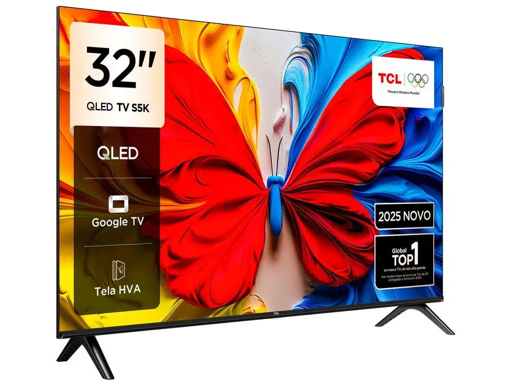 Televisão Smart TV 32 "TCL Full HD QLED 35S5K Google TV 2 HDMI