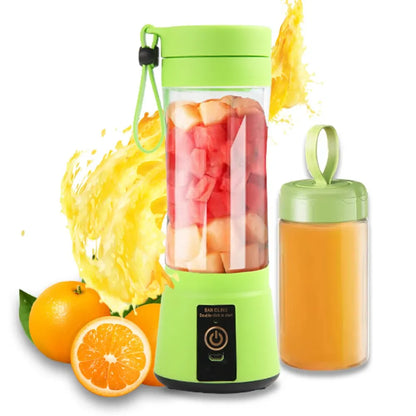 Liquidificador de suco doméstico de 380ml, mini espremedor elétrico USB recarregável, eletrodoméstico para uso doméstico