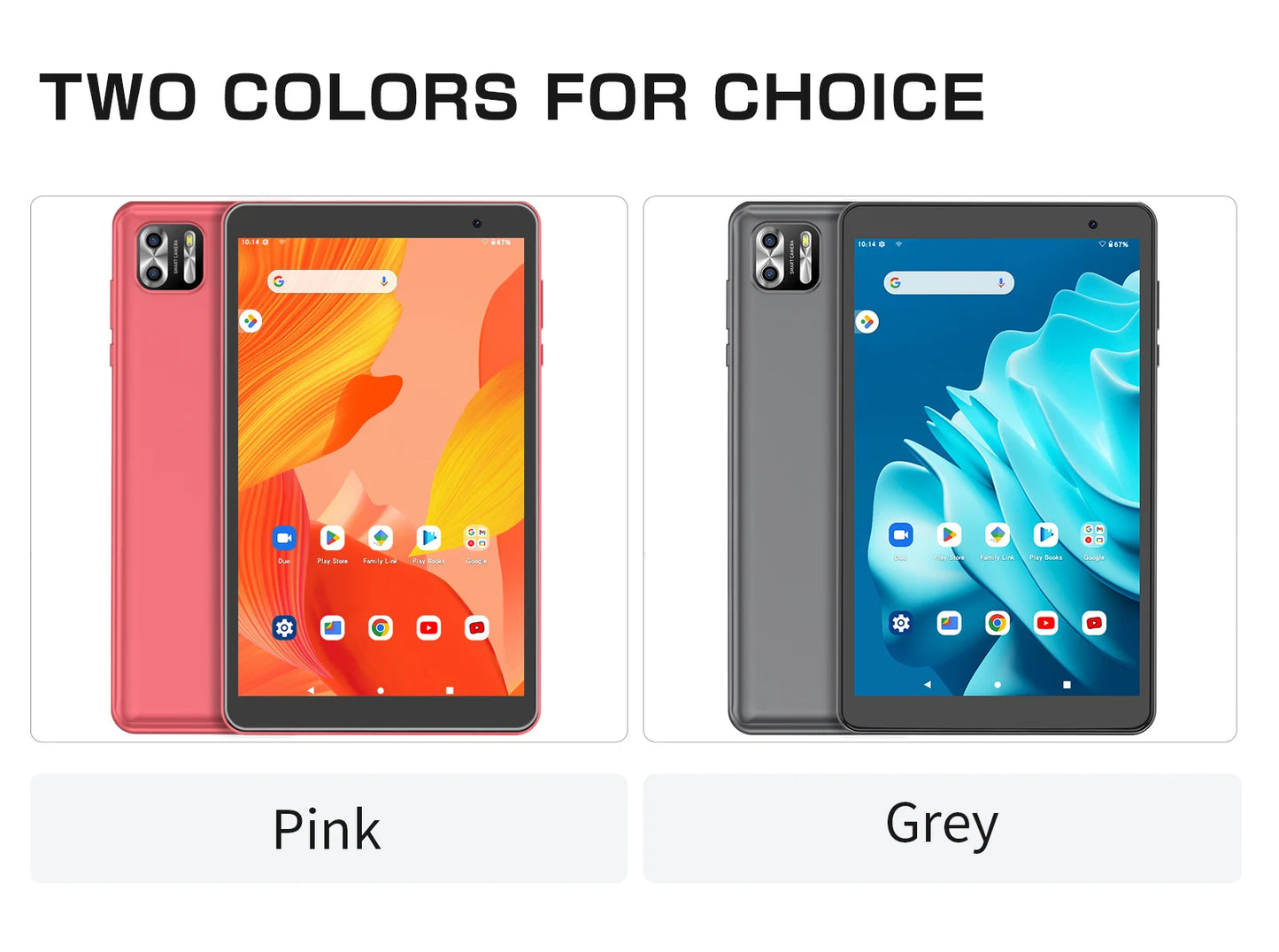 Tablet PRITOM de 8 polegadas Android 13, 8GB (4+4 Expansível) RAM, 64GB ROM, Expansão até 1TB, Tela IPS 1280x800, Bateria 5000mAh, Câmera Dupla, WiFi