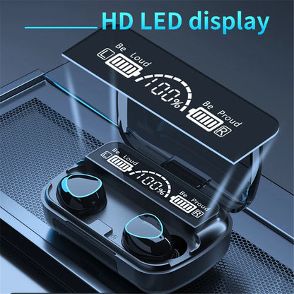 TWS Wireless Earphones Bluetooth Headphones in ear Earbuds HiFi Stereo Noise Reduction Headsets LED Display for Xiaomi Huawei