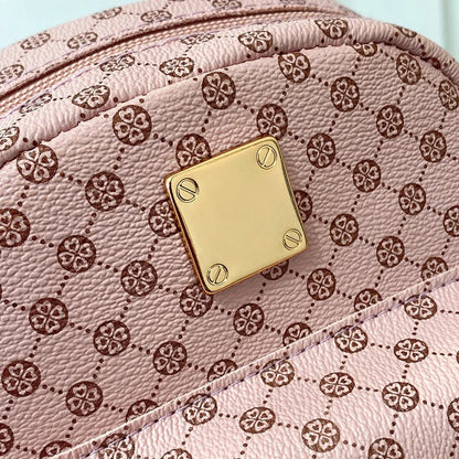 Polka Dot Women Backpack 2025 Fashion PU Leather Large Capacity Bookbag Casual Print Daypack For School College Girls