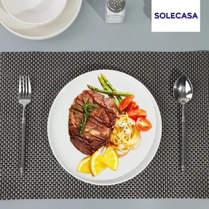 Conjuntos de Louça de Porcelana Peças Tigelas e Pratos Brancos Conjunto de Pratos Resistente a Riscos Tigela de Cerâmica