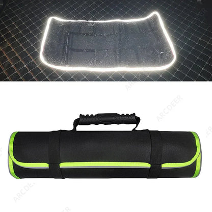 Roll Up Tool Bag Organizer 22 Pouches Compact Portable Tool Storage Bag Waterproof Small Tool Bag for Car Mechanic Electrician