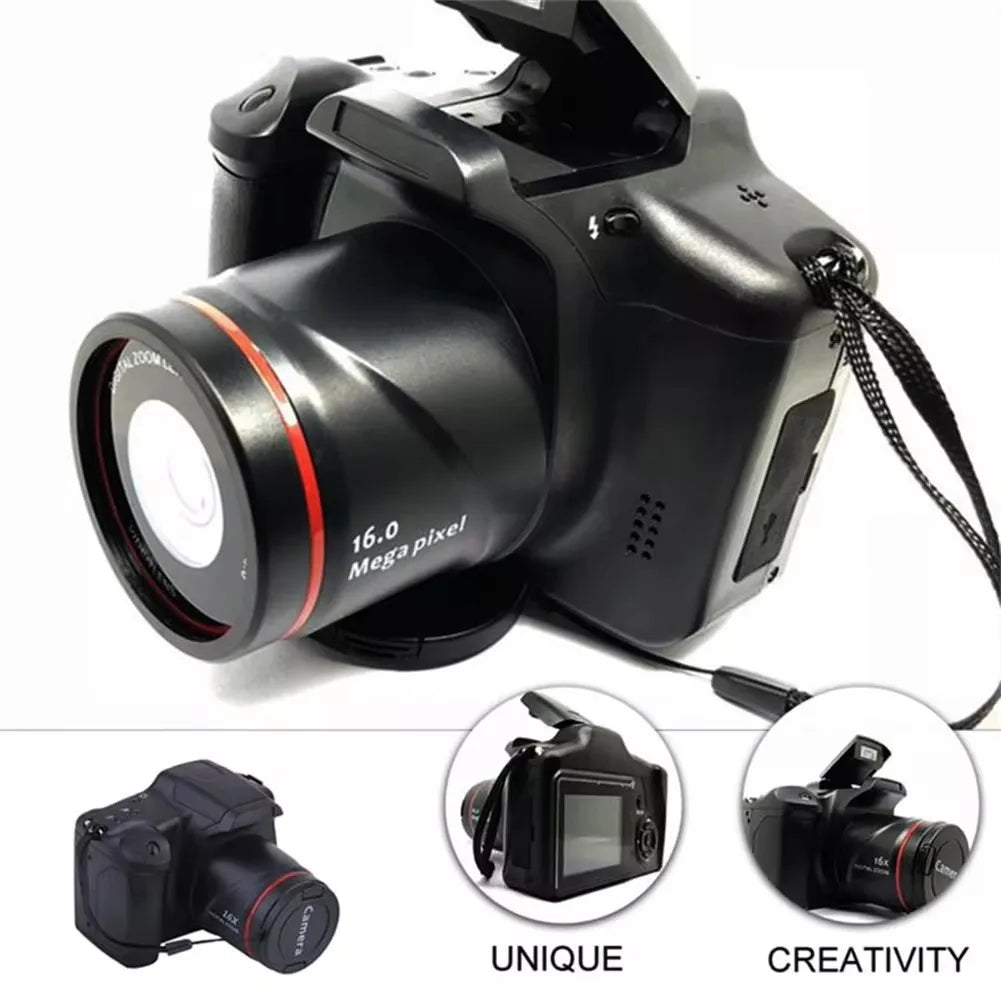 Digital Camera Portable 16X Zoom Video Camcorder Photography Telephoto Camera For Students Beginner Professional Photographer