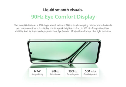 Celular Smartphone Realme Note 60X 4G 3GB Ram 64GB Rom 5000mAh