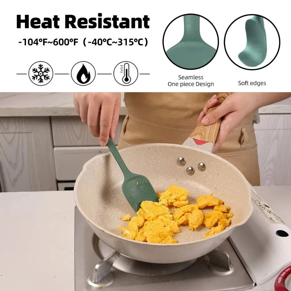 Conjunto de Utensílios de Silicone para Assar 6 peças / 9 peças Raspador de Creme, Pincel de Óleo, Resistente ao Calor, Grau Alimentício, Utensílios para Churrasco e Cozinha