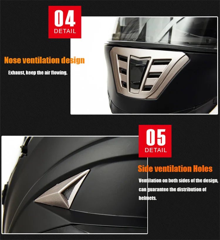 Full Face Motorcycle Helmets Latest Downhill Racing Motorbike Riding Casco Capacete De Moto DOT Approved For Men Women Kask