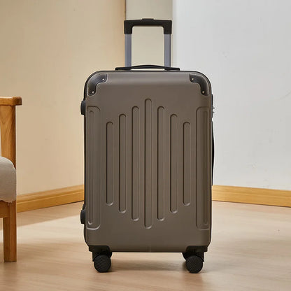 Mala de 20/24 polegadas com Rodas Universais e Cadeado de Combinação, Mala de Viagem de Grande Capacidade