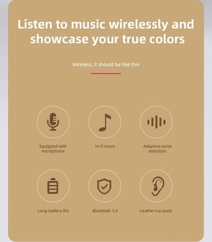 Stereo P47 Headset 5.0 Bluetooth Headset Folding Series Wireless Outdoor SportsHeadset for iPhone Samsung PC Game Accessories