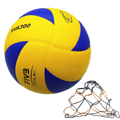Bola de Voleibol de Couro PU Tamanho 5 Concursos Toque Macio Esportivo Indoor e Outdoor Treinamento de Academia Voleibol MVA300 V300W V200W