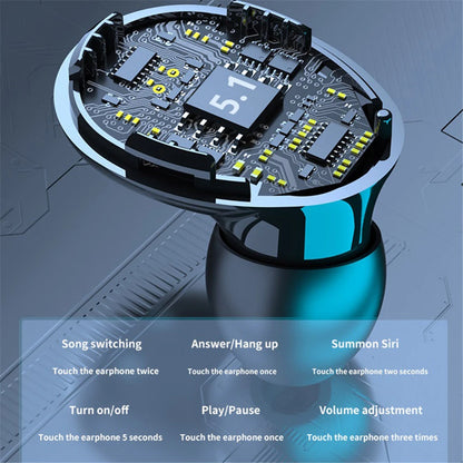 TWS Wireless Earphones Bluetooth Headphones in ear Earbuds HiFi Stereo Noise Reduction Headsets LED Display for Xiaomi Huawei