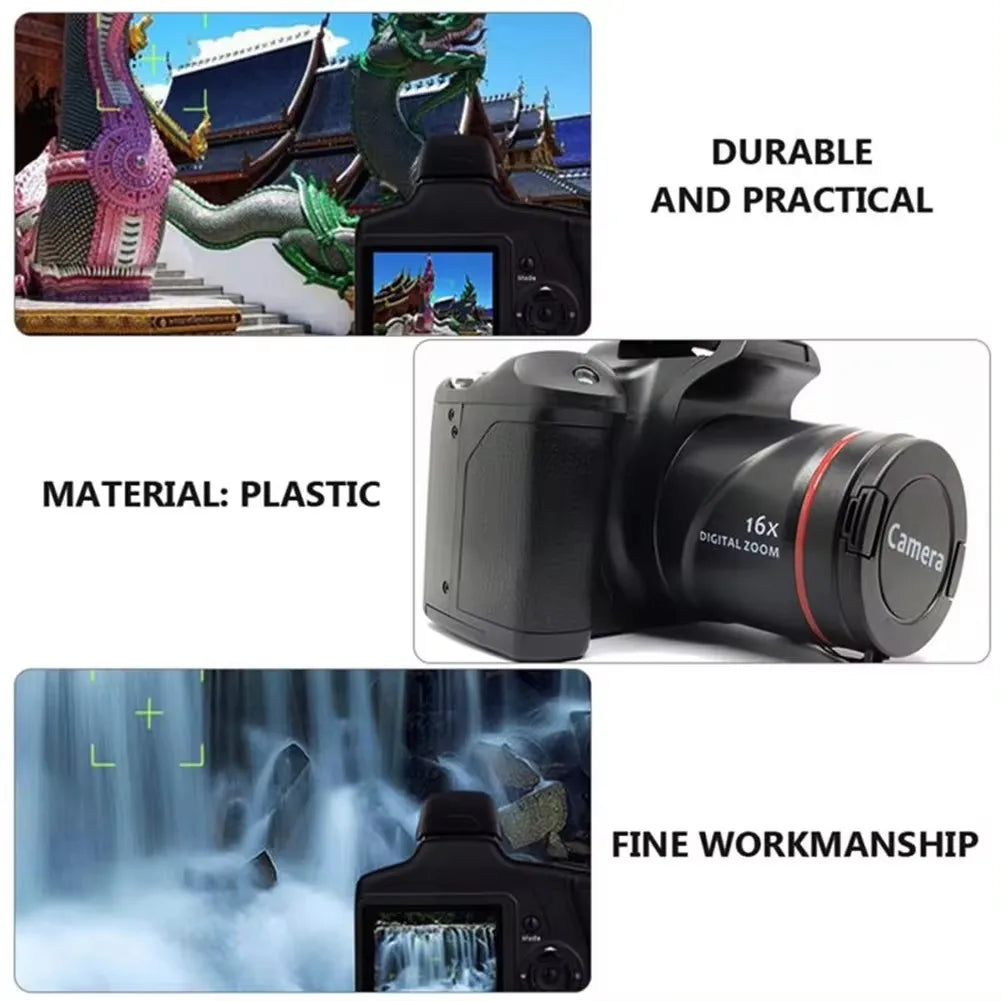 Digital Camera Portable 16X Zoom Video Camcorder Photography Telephoto Camera For Students Beginner Professional Photographer