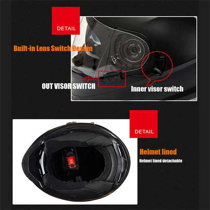 Full Face Motorcycle Helmets Latest Downhill Racing Motorbike Riding Casco Capacete De Moto DOT Approved For Men Women Kask